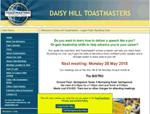 Tablet Screenshot of daisyhilltoastmasters.org